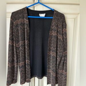 🍋 Laurel light cardigan/ jacket beautiful details, unique piece. Medium.